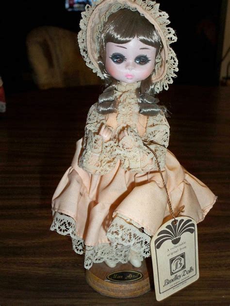 Vintage Bradley Doll 8 Inch Miss April Collectible Bradley Big Eyed