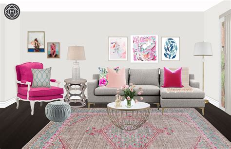 Contemporary Glam Preppy Living Room Design By Havenly Interior