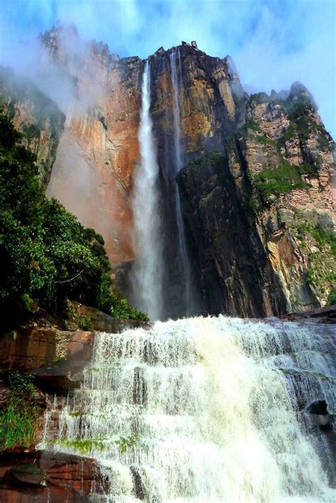 Angel Falls At Canaima National Park In Guayana Beautiful Waterfalls