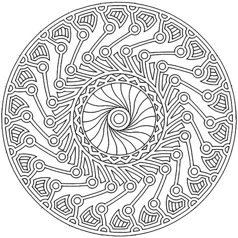 Mandala Harmony And Complexity Mandalas Adult Coloring Pages