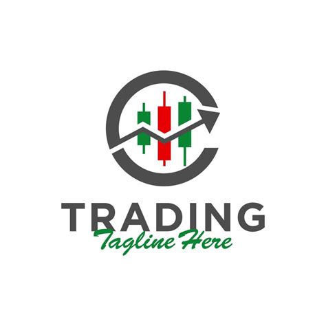 Trading Chart Company Illustration Logo With Letter C 10349564 Vector