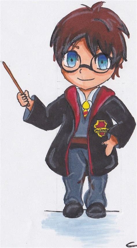 Cette année encore, les potterheads se sont surpassés pour le mois d'anniversaire de harry (il est né le 31 juillet). Dessin Harry Potter Chibi - OHBQ.info