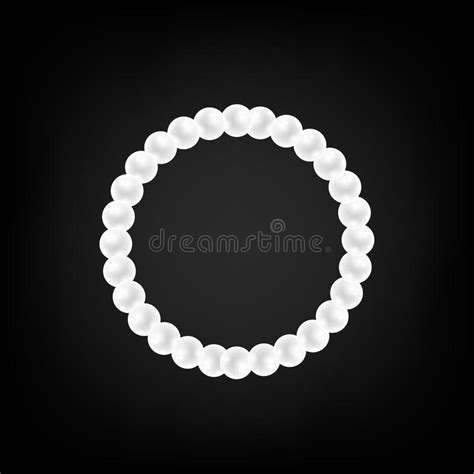 Pearl Necklace Isolated Stock Vector Illustration Of Expensive 100494150