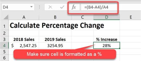 If you want to change the percentage without having to. How to Percent Change Formula in Excel - Excelbuddy.com