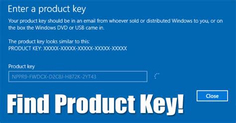 How To Find Windows 10 Product Key