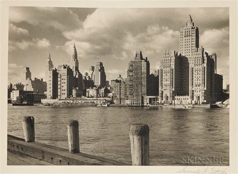 Samuel Gottscho Manhattan Skyline With Chrysler Building 1920s