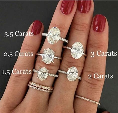 classic look oval carat comparison engagement ring stylish wedding rings colored gold