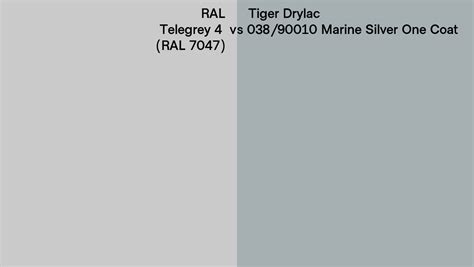 Ral Telegrey Ral Vs Tiger Drylac Marine Silver One