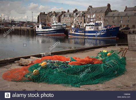 Fishing Boats At Peterhead Harbour Scotland Stock Photo Alamy