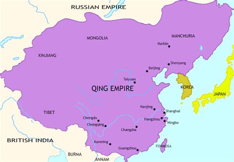 Map Of Late Imperial China The Qing Dynasty In 1760 Timemaps