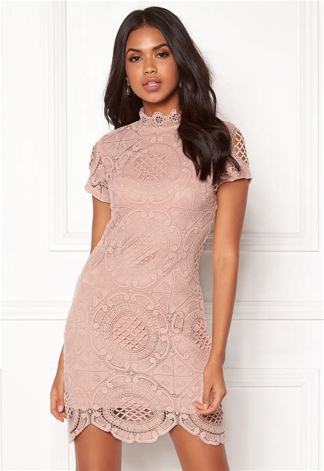 Girl In Mind Lace Dress Mauve Bubbleroom