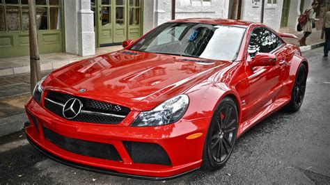 Bright Red Mercedes Benz Sl65 Amg Wallpapers And Images Wallpapers