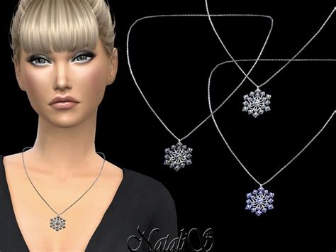 Sparkling Crystals Snowflake Pendant Necklace Found In Tsr Category