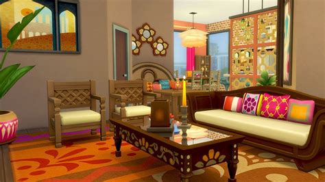 Colorful Boho Apartment The Sims 4 Speed Build Youtube