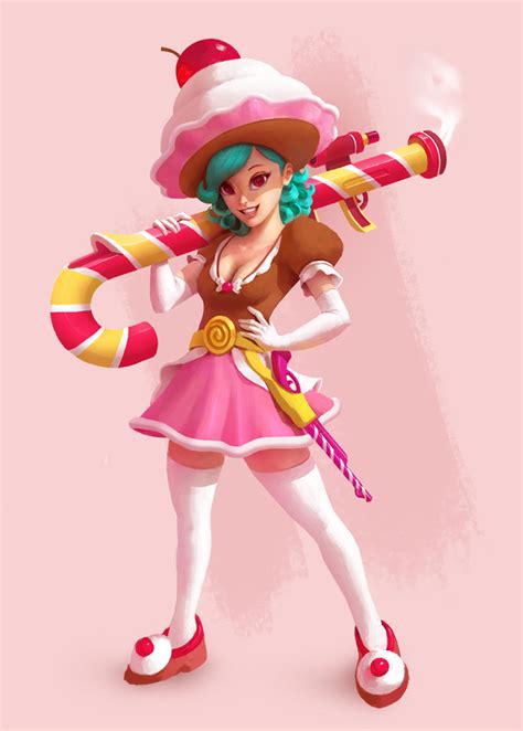 Candy Girl On Behance Candy Girl Girls Characters Character Design