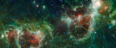 Download Wallpaper 2560x1080 Nebula Stars Cluster Space Galaxy