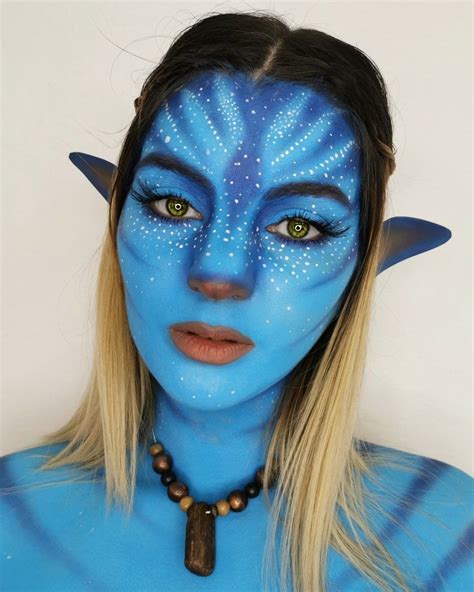 Avatar Makeup Halloween Blue Makeup Painting Art Lesson Face Painting