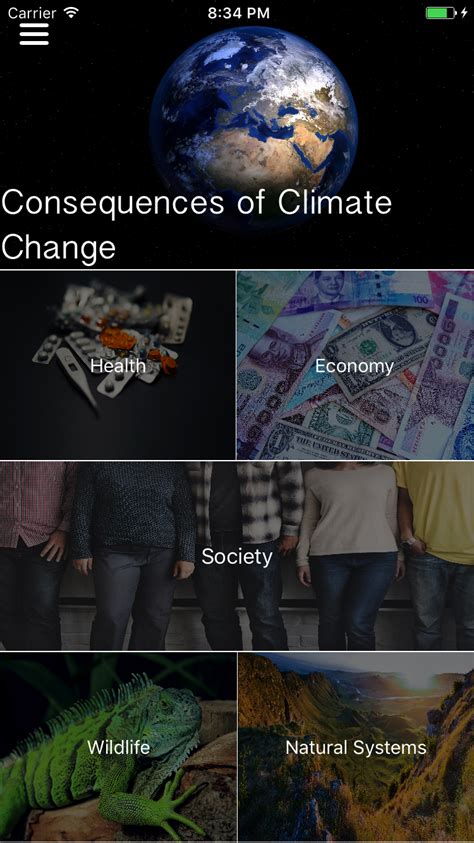 Github Ericpark Climatechange This App Documents The Consequences Of