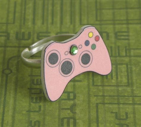 Girl Gamer Pink Xbox 360 Video Games Controller Ring Xbox360 Etsy