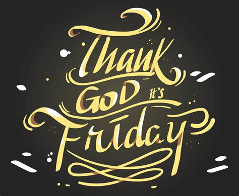 Friday Hand Lettering Vector Art And Graphics