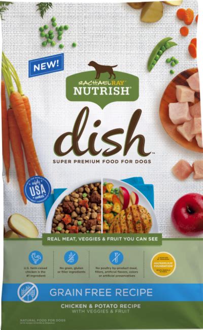 3.1 rachael ray nutrish bright puppy dog food 3.10 rachael ray dish dog food rachael ray dog food is a type of pet feed manufactured by rachael ray. Rachael Ray Nutrish Dish Natural Grain-Free Dry Dog Food
