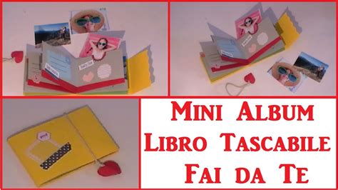 Diy Mini Album Libretto Tascabile Fai Da Te Diy Pocket Book Youtube