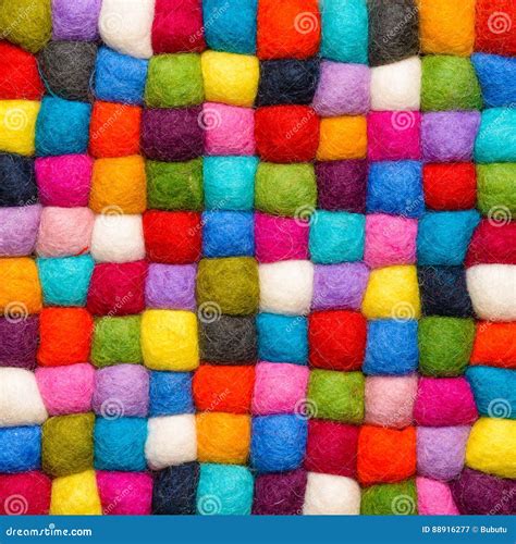 Color Wool Background Balls Of Synthetic Wool Yarn Stock Image