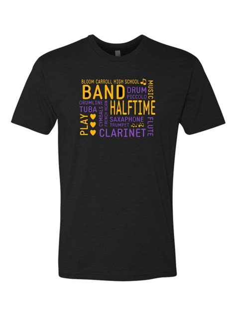 Bloom Carroll Marching Band T Shirt Design Two Two Colors Available