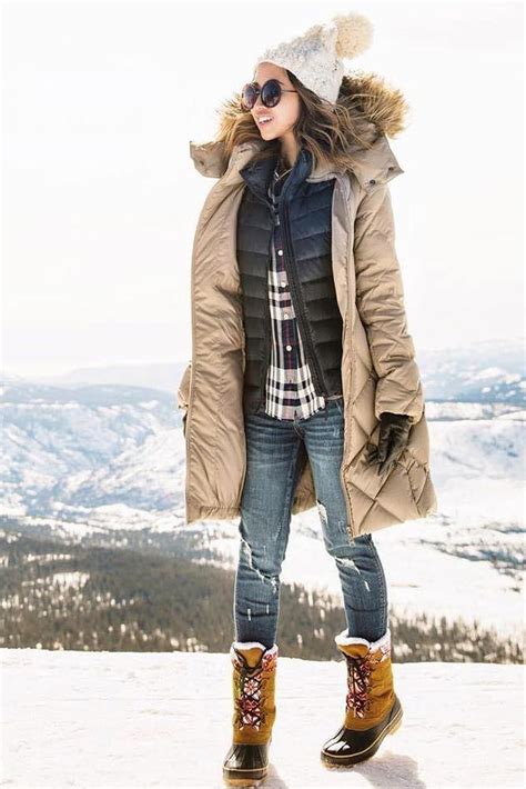 51 Cute Winter Fashion Outfits Womens The Finest Feed Snow Boots