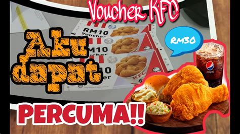 Get free delivery with kfc promo code. Unboxing|voucher KFC percuma| Free voucher KFC dari ...