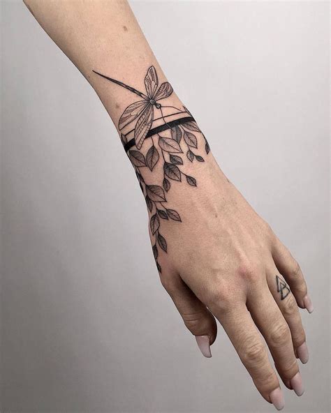 Ig Floralband Arm Band Tattoo For Women Wrist Tattoos For Women