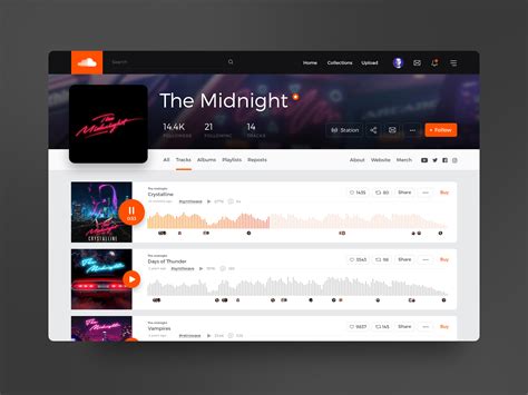 Soundcloud Redesign Interactive Design Website Design Redesign