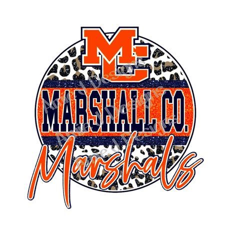 Marshall County Marshals Mascot Version Glitter Oklahoma Png Etsy
