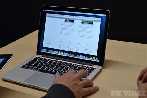 13 Inch Macbook Pro With Retina Display Hands On The Verge