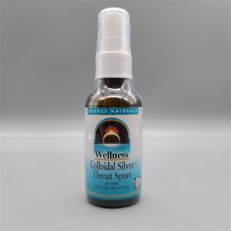 Wellness Colloidal Silver Throat Spray 30 Ppm 20z Borinquen Natural