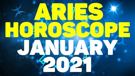Aries Horoscope January 2021 Youtube