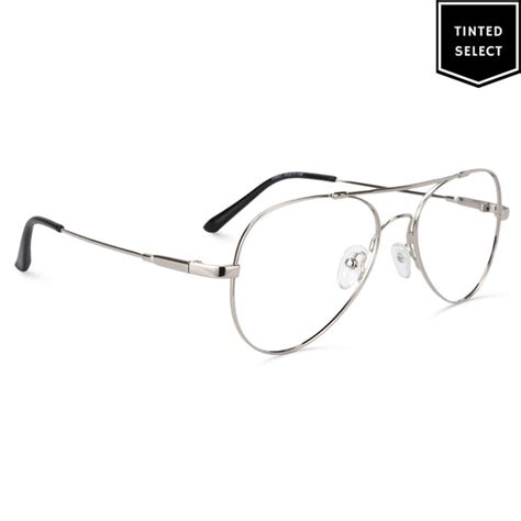 The Tinted Story Full Rim Metal Aviator Eyeglasses Men And Women Regular Marvin Aviator