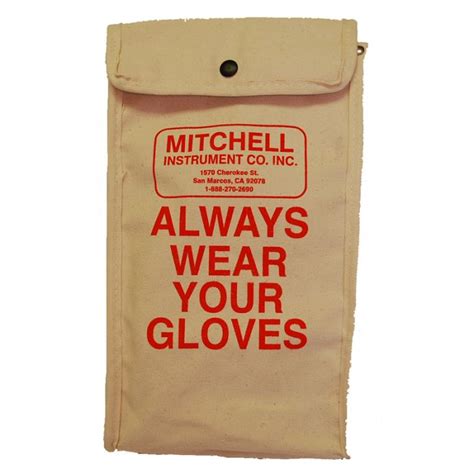 Canvas Glove Bag For 11 Low Voltage Electrical Gloves