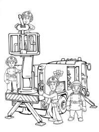 Brandweerman sam kleurplaat printen coloriage les enfants inside. Kleurplaat brandweerman sam | Leukekleurplaten.nl