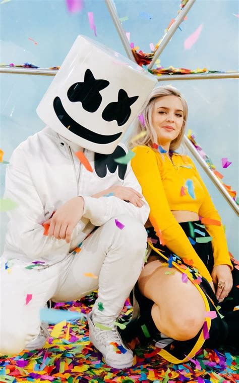 Marshmello And Anne Marie Hd Mobile Wallpaper Marshmello Dj Alan Walker