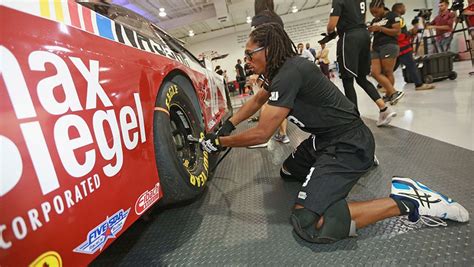 Brehanna daniels during the d4d pit crew combine at nascar research and development center on may 27, 2016 in concord, north carolina.image. College athletes set to join NASCAR Drive for Diversity ...