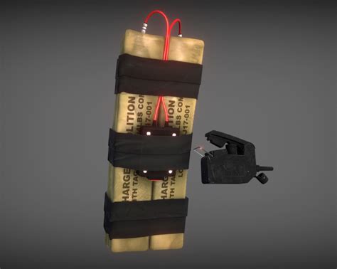 3d Model C 4 C4 Explosive Vr Ar Low Poly Cgtrader