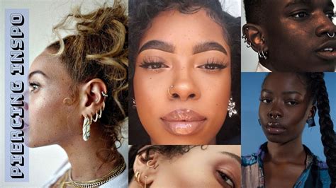 Black And Pierced💎🍫piercing Ideas Melanininspo Youtube