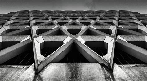Black And White Abstract Architecture Photography Photograph By Wall