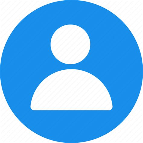 Circle User Icon Blue