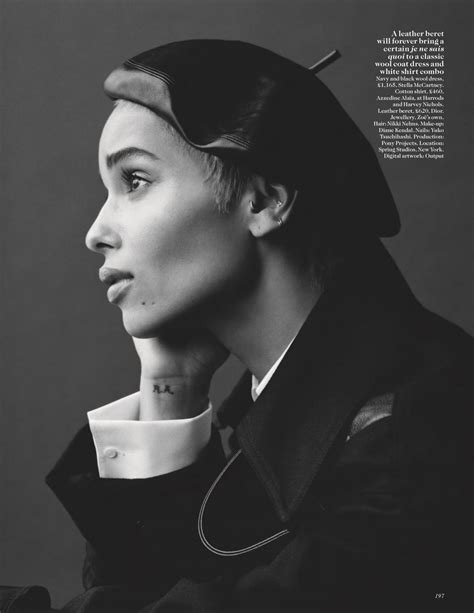 Zoe Kravitz Vogue Uk October 2017 Issue • Celebmafia