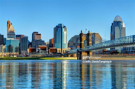 Downtown Cincinnati Ohio Skyline High Res Stock Photo Getty Images