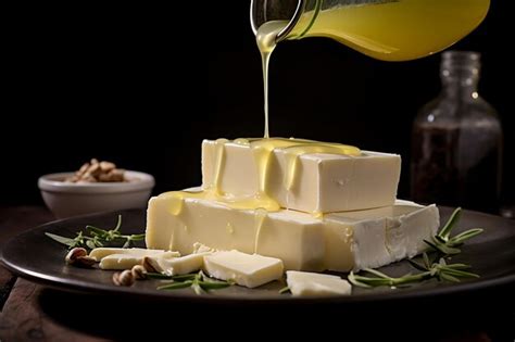 Premium Ai Image Photo Of Olive Oil Drizzle On A Cheese Platter Olive