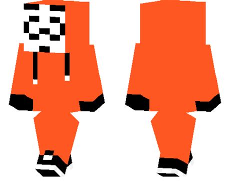 Orange Hacker Mcpe Skins