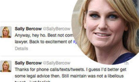 Sally Bercow To Receive Lord Mcalpine Libel Letter First Uk News Uk